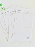 Sermon Notes Refill Pages Pack